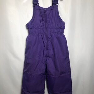 Girls Purple Snow Pants. Size 4T.